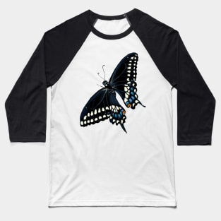 Black Swallowtail Butterfly Baseball T-Shirt